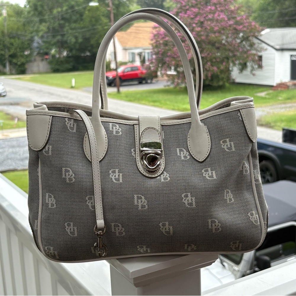 Dooney & Bourke Gray Monogram Shoulder Bag